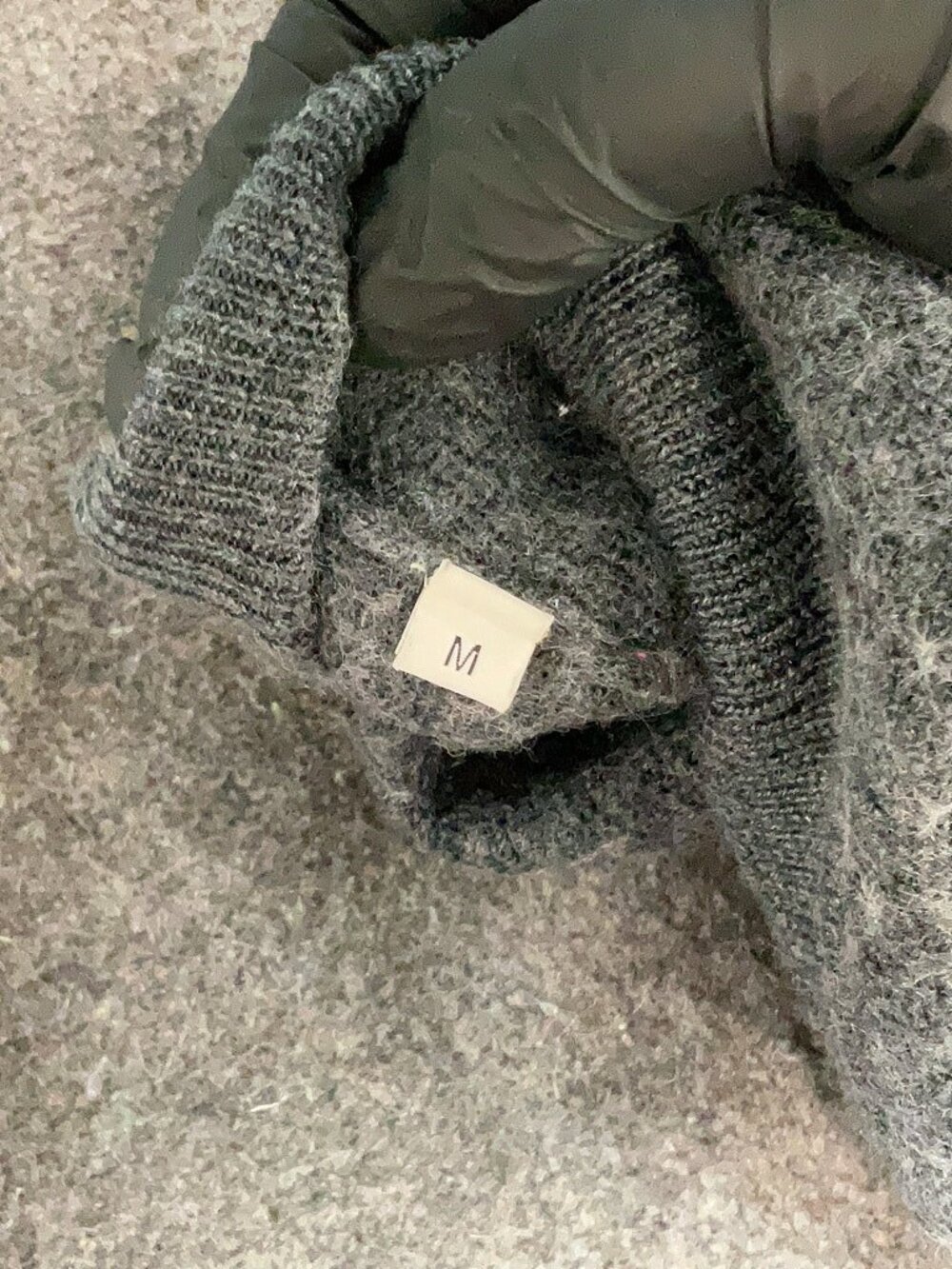 Sandro Paris Charcoal Gray Wool Blend Crewneck Sweater Size M - Picture 8 of 9